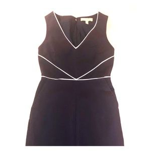 Banana Republic Cotton Dress with White Piping